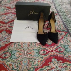 J crew.  Suede Pumps  (high heels)